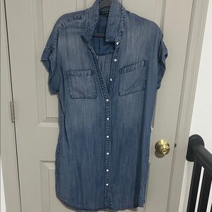 Velvet Heart Blue Denim Shirt Dress